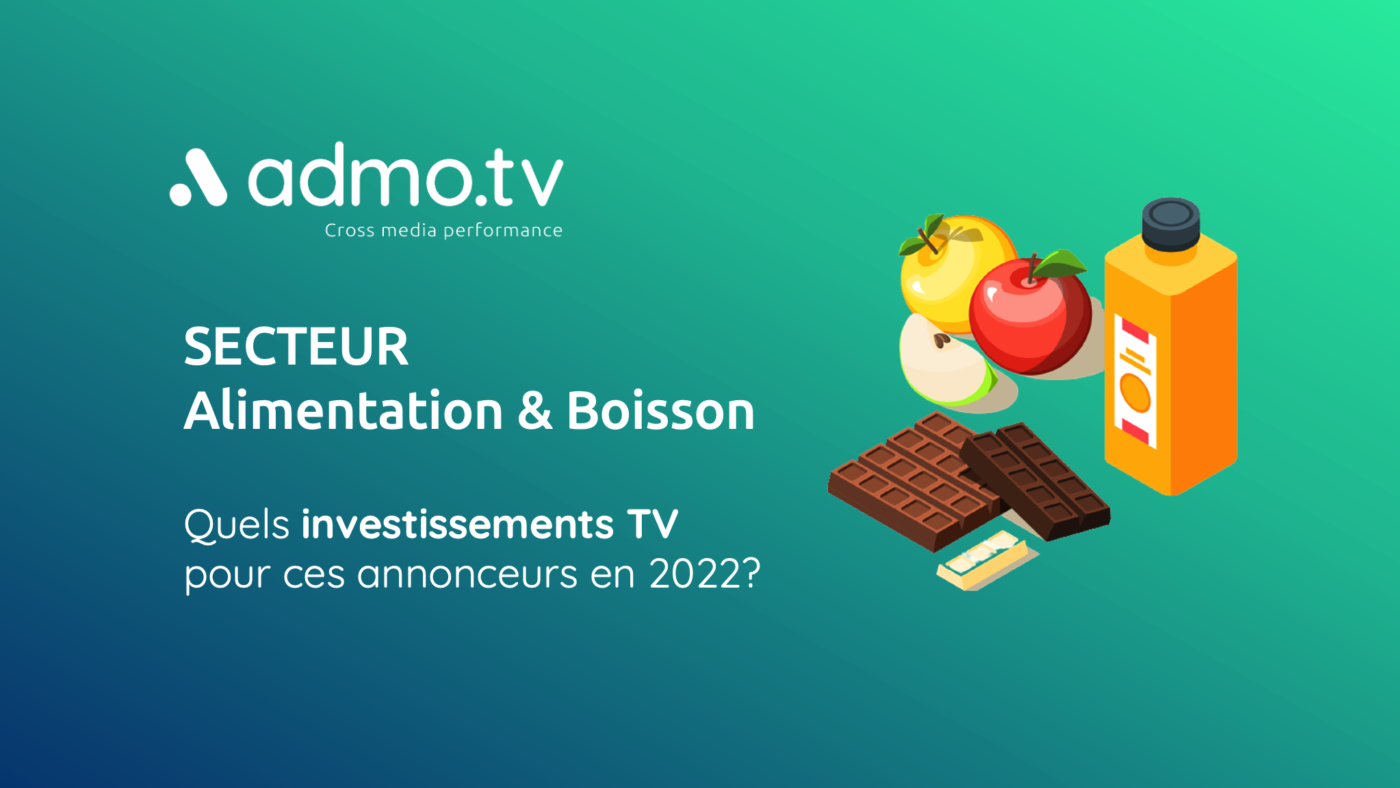 SECTEUR ALIMENTATION & BOISSON : Quels investissements TV pour ces annonceurs en 2022 ?